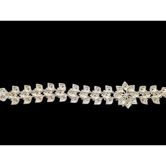 Sparkling Rhinestone Wedding Tie Headband - Picture 2 of 8